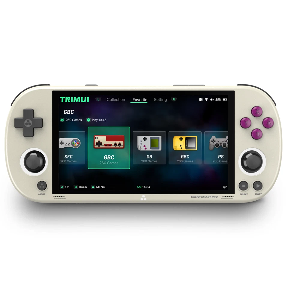 Trimui Smart Pro Handheld Retro Game Console 4.96'' IPS Linux RGB Joystick 128GB - Image 1 of 4