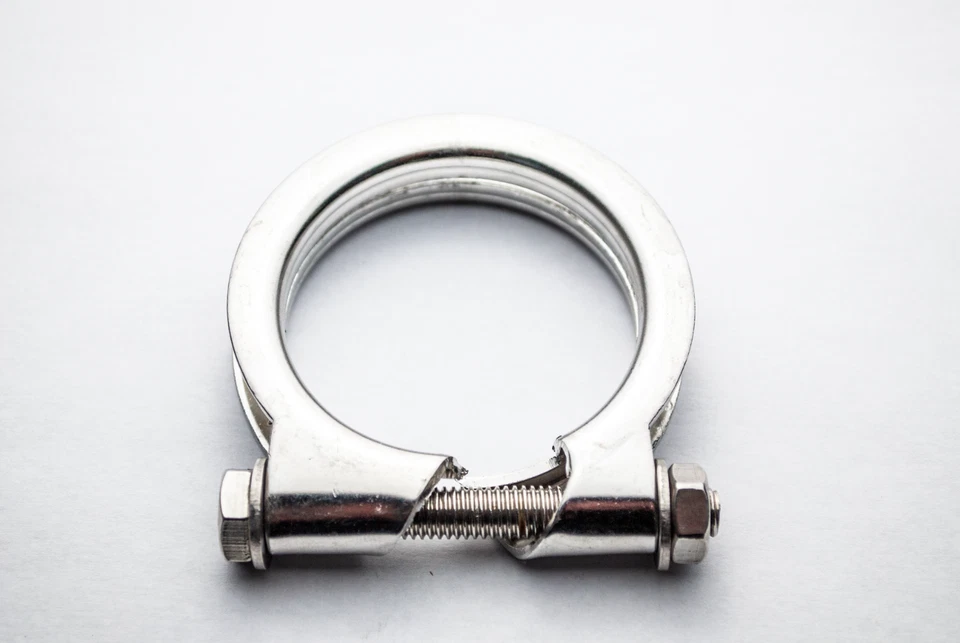 Exhaust Clamp 2.01-2 1/8in Stainless Steel Pipe Clamp - Image 1 of 1