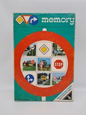 Verkehrszeichen Memory - Ravensburger 1971 Vintage Spiel Gesellschaftsspiel  - Bild 1 von 4