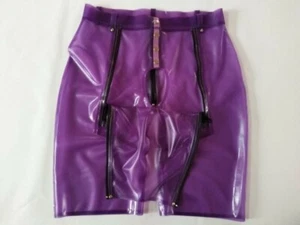 100% Latex Rubber Lila Sexy Boxershorts Shooting in kind Modeshorts 0.4mm S-XXL - Picture 1 of 5
