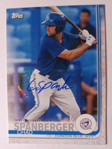 2019 TOPPS PRO DEBUT AUTO CHAD SPANBERGER BLUE JAYS (B)