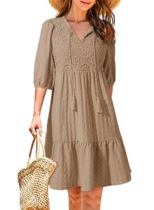 Womens Ladies Elegant Summer Dresses for Women Resort Wear for Women 2025 Sho... - Picture 1 of 5