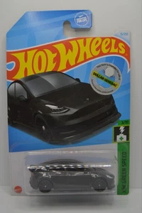 Tesla Model Y Hot Wheels 2024 15/250, HW Green Speed 3/10 Black - Picture 1 of 2