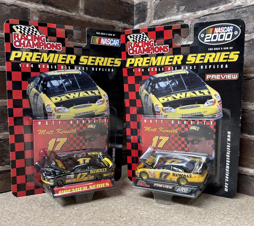 批量 2 件 Matt Kenseth Dewalt 1: 64 NASCAR Racing Champions Premier 压铸 全新 — 第 1/4 张图片