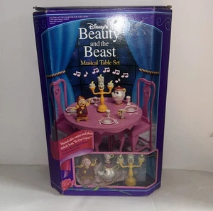Vintage Disney Beauty & the Beast Musical Table Set Mattel 10571 New NOS NRFB - Picture 1 of 8