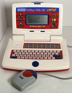 VTech Talking Whiz Kid Learning Computer Laptop Tested & Works Vintage 1990s - Picture 1 of 24