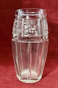 NANCY AUGUSTE HOUILLON CRYSTAL VASE CRISTAL TAILLE ART DECO FRANCE LORRAINE 1930 - Imagen 1 de 8
