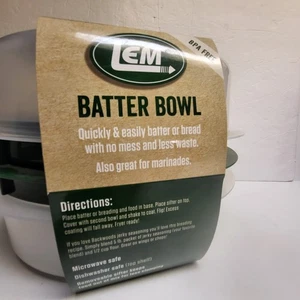 Even Coat Batter Bowl For Breading and Seasoning Lid-Locking Mechanism New! - Picture 1 of 9
