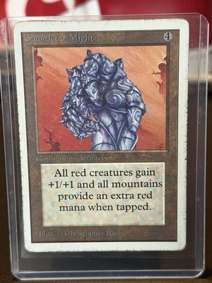 MTG Gauntlet of Might Unlimited English Moderately Played MP - Image 1 of 4