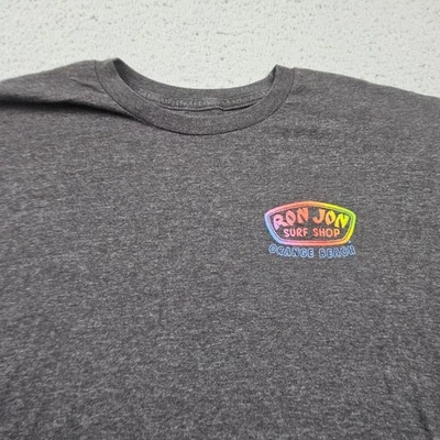 Camisa Pullover Ron Jon Surf Shop Para Hombre Grande Gris Manga Larga Foto 1 de 4