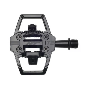 HT Pedals T2-SX Clipless Platform Pedals, CrMo - Stealth Black - Picture 1 of 1
