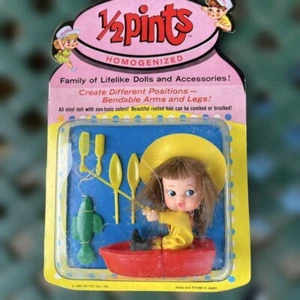 1966 My Toy 1/2 Half Pint Mattel Liddle Kiddle Clone Doll fishing MIP Sealed - Picture 1 of 4