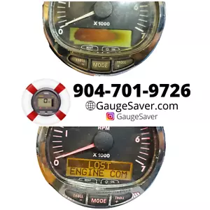 Mercury SmartCraft SC1000 Digital Gauge NEW LCD REPLACEMENT SERVICE - Foto 1 di 5