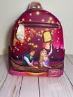Loungefly Tangled Rapunzel & Flynn Boat Scene Glow-in-the-Dark Mini Backpack