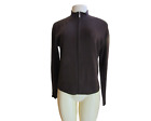 Madison 100 Percent Brown Cashmere Zip Up Sweater Or Jacket In Sz Small