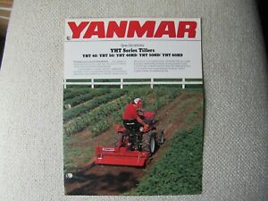 Yanmar YHT 40 50 tillers specification sheet brochure