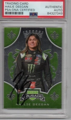2020 PANINI CRUSADE HAILIE DEEGAN AUTOGRAPHED ROOKIE CARD#10 PSA/DNA AUTHENTIC  - Image 1 of 4
