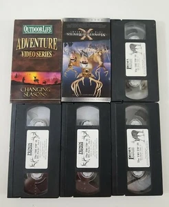 Deer Hunting VHS Lot of 4 Titles - SEE DESCRIPTION FOR TITLES - Picture 1 of 2
