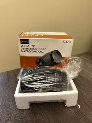 Vintage Sears Zoom Lens 28mm-85mm f:3.5-4.5 Macro/One-Touch Camera Lense New? - Image 1 of 4