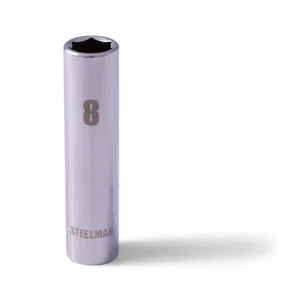 STEELMAN 1/4-Inch Drive x 8mm Deep Well 6-Point Socket, 78419 - Picture 1 of 4