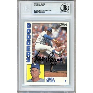 1984 Topps #170 Jerry Reuss Signed MLB Card AUTO Beckett Slabbed LA Dodgers - Picture 1 of 6
