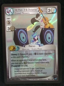 2015 High Magic, My Little Pony CCG, Dj Pon-3 & Octavia, Super Rare Foil #46 - Picture 1 of 2