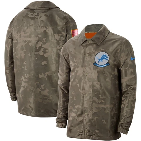 Nike Detroit Lions Salute to Service Sideline Full-Snap Jacket Men’s Size M Cover