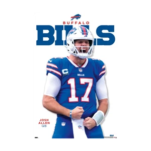 JOSH ALLEN - BUFFALO BILLS POSTER - 22x34 - NFL 23937 - Picture 1 of 1