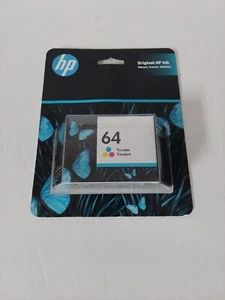HP 64 Tri-color Ink Cartridge Exp 06/2023 Sealed - Picture 1 of 3