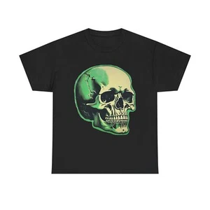 Vintage HALLOWEEN grün Totenkopf gestanztes T-Shirt Unisex schwere Baumwolle Tee Shirt - Bild 1 von 53