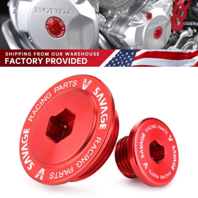 Crankcase Cover Screw Plug Cap for HONDA CRF250R CRF450R 450RX 2024 CRF150R 230F - Image 1 of 4