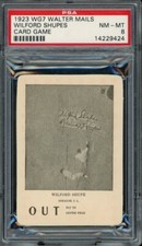 1923 WG7 Walter Mails Game Wilford Shupes Syracuse PSA 8 NM-MT LOOK!