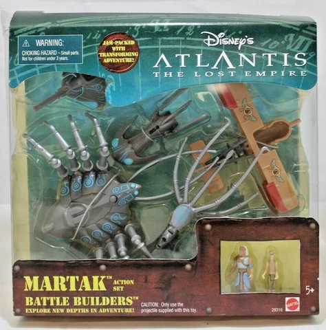 Disney's Atlantis The Lost Empire Martak Battle Builders Figures Mattel 2000 NIB Cover