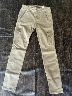 Pantalón cargo ajustado verde oliva Level 99 para mujer talla 26 Foto 1 de 4