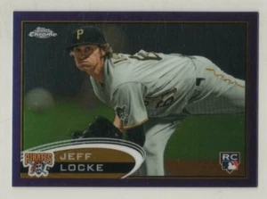 2012 Topps Chrome Purple Refractor #176 Jeff Locke Pittsburgh Pirates RC BV$5 - Picture 1 of 1