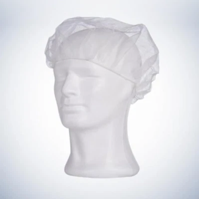 AMPRI HANDELSGES. M.B.H. Med Comfort Einmal-Baretthauben Kopfhaube weiß 1000 Stück (10 x 100) Ø 52 cm M