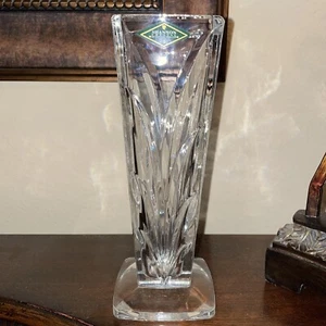 Shannon Crystal Vase 8” Tall - Picture 1 of 7