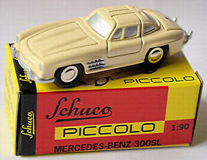 Mercedes Benz 300 Sl Gullwing W198 Beige 1:90 Schuco Piccolo 01391