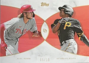 2021 Topps Dynamic Duals Alec Bohm Ke’Bryan Hayes RC Rookie Card SP RED 05/10 - Bild 1 von 4