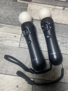 X2 Sony PlayStation Move Motion Controller - Schwarz CECH-ZCM1E - Bild 1 von 6