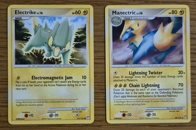 Pokemon Card Electrike Manectric Set Mysterious Treasures /123 Rare - Image 1 of 2