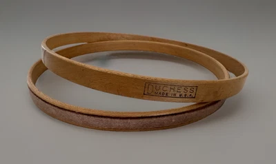 Vintage Duchess Embroidery Hoop 6" Round Felt Cushion "Made in USA" - Image 1 of 4