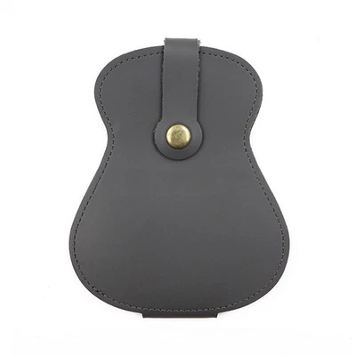 Natural Tactility Guitar Pick Case w/ 17 Slots Leather Guitar Pick Holder Guitar - Image 1 of 4