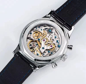Gorgeous Chronograph Movement 1963 Pilot Panda Watch Air Force Sapphire Men Gift - Picture 1 of 12