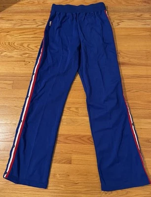 Calças de aquecimento usadas em jogos Charles Barkley Philadelphia 76ers Champion  - Imagem 1 de 4