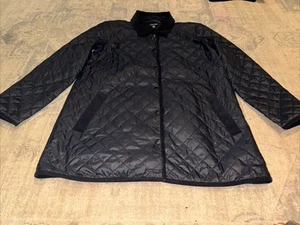 Eileen Fisher Damen Stepp Puffer Snap Jacke Schwarz Größe X-Small XS Mantel - Bild 1 von 7