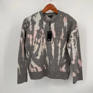 Suéter Rails Virgo Gris Tie Die Talla S Cuello Redondo Tejido Suave Acrílico Mezcla de Lana - Imagen 1 de 9