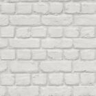 Rasch White Brick Effect Feature Brick Wall Design  Wallpaper 226706 From  Rasch
