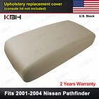 Fits 2001-2004 Nissan Pathfinder Center Console Lid Armrest Leather Cover Tan