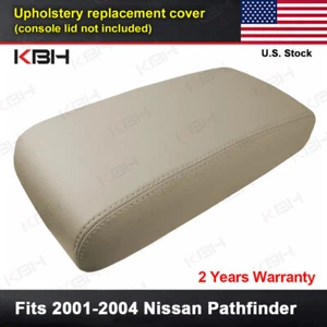 Se adapta a Nissan Pathfinder 2001-2004 tapa reposabrazos cubierta de cuero bronceado - Imagen 1 de 10